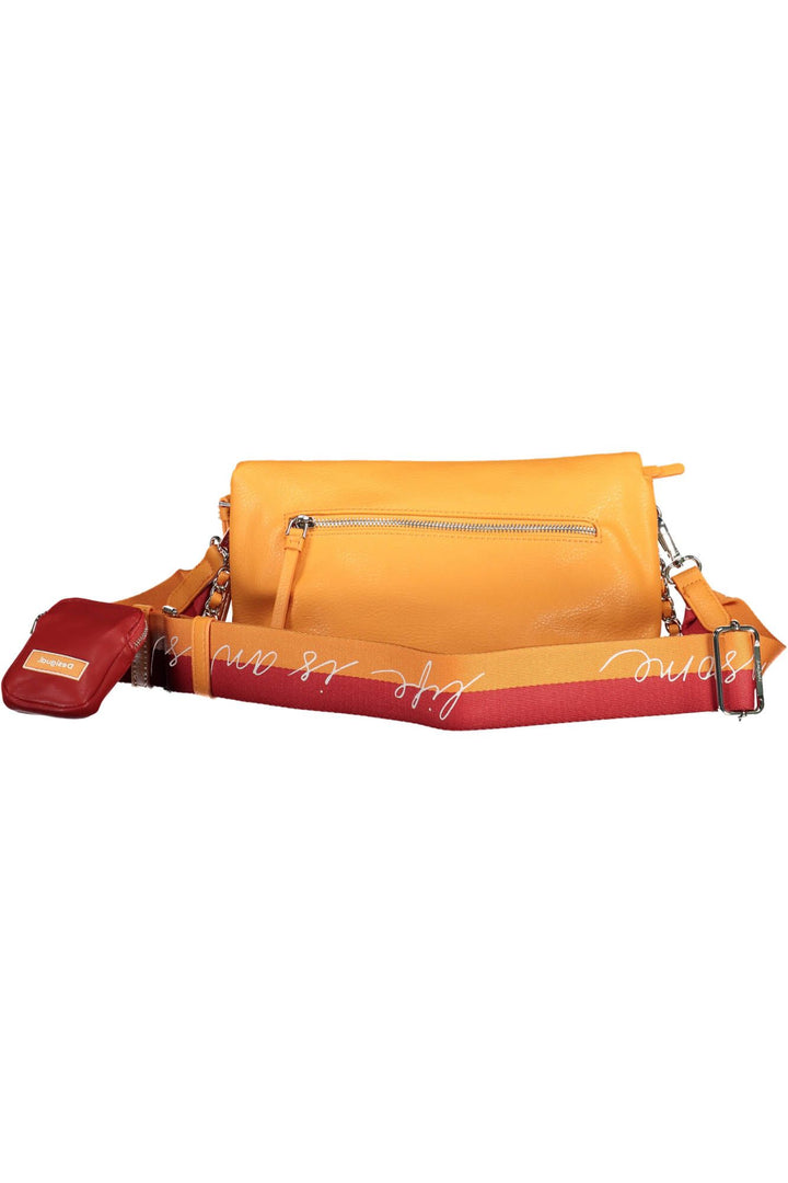 Desigual Vibrant Orange Polyurethane Handbag