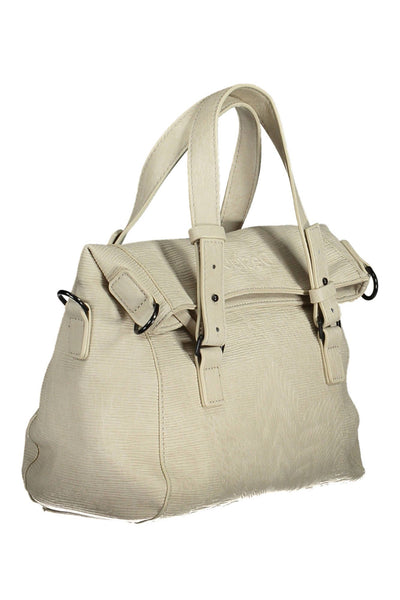 Desigual Chic White Contrasting Detail Handbag