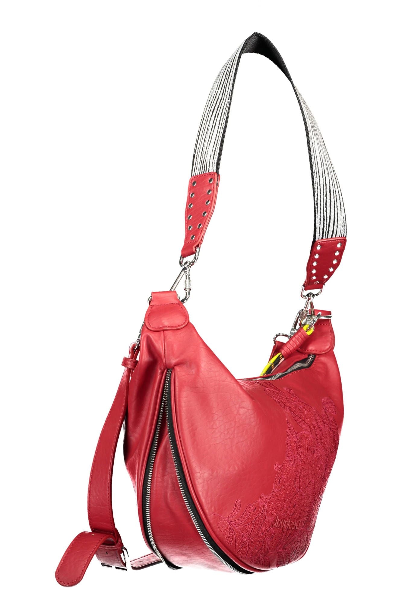 Desigual Sizzling Red Expandable Handbag
