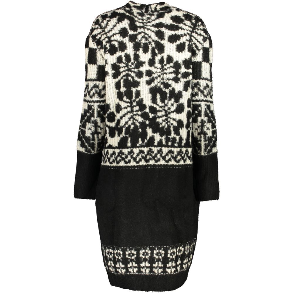 Desigual Chic Long Sleeved Coat with Contrast Details