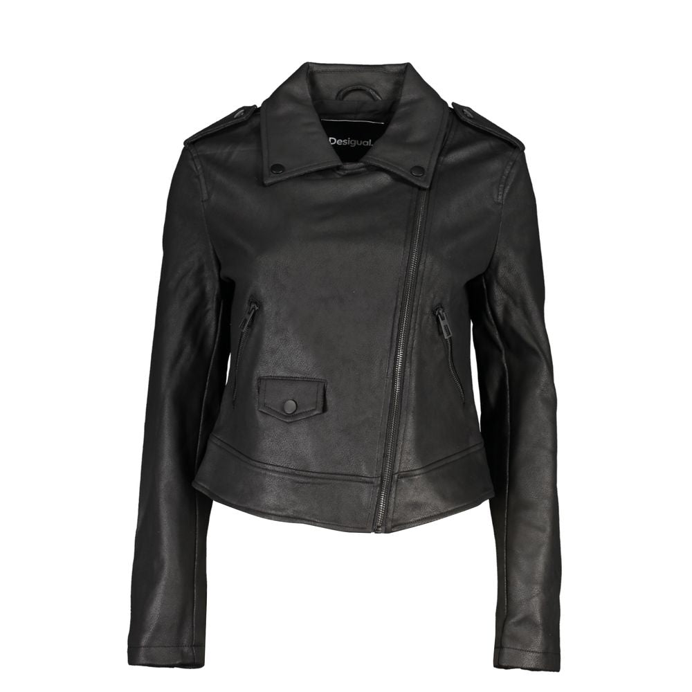 Desigual Sleek Long Sleeve Sports Jacket with Contrast Details