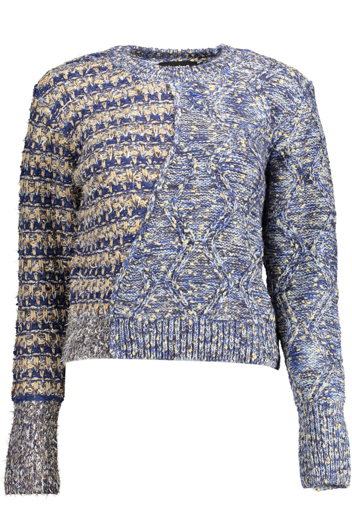 Desigual Blue Polyester Sweater