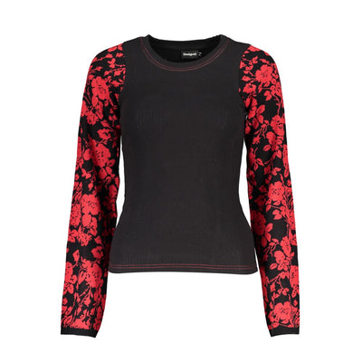 Desigual Chic Crew Neck Sweater with Contrast Details