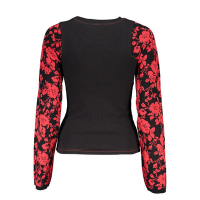 Desigual Chic Crew Neck Sweater with Contrast Details