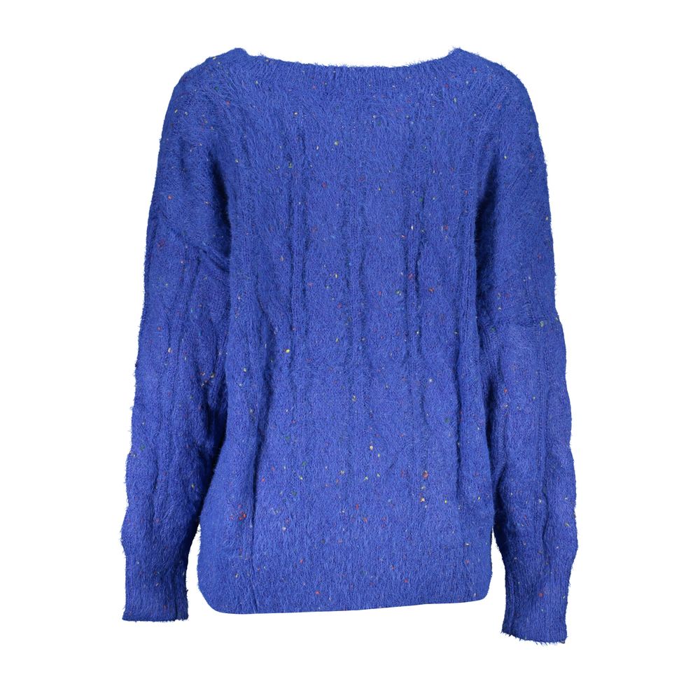 Desigual Vibrant V-Neck Sweater with Contrasting Details