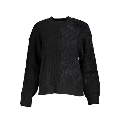 Desigual Elegant Turtleneck Sweater with Contrast Details