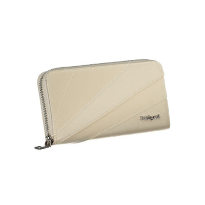 Desigual Elegant White Polyethylene Wallet
