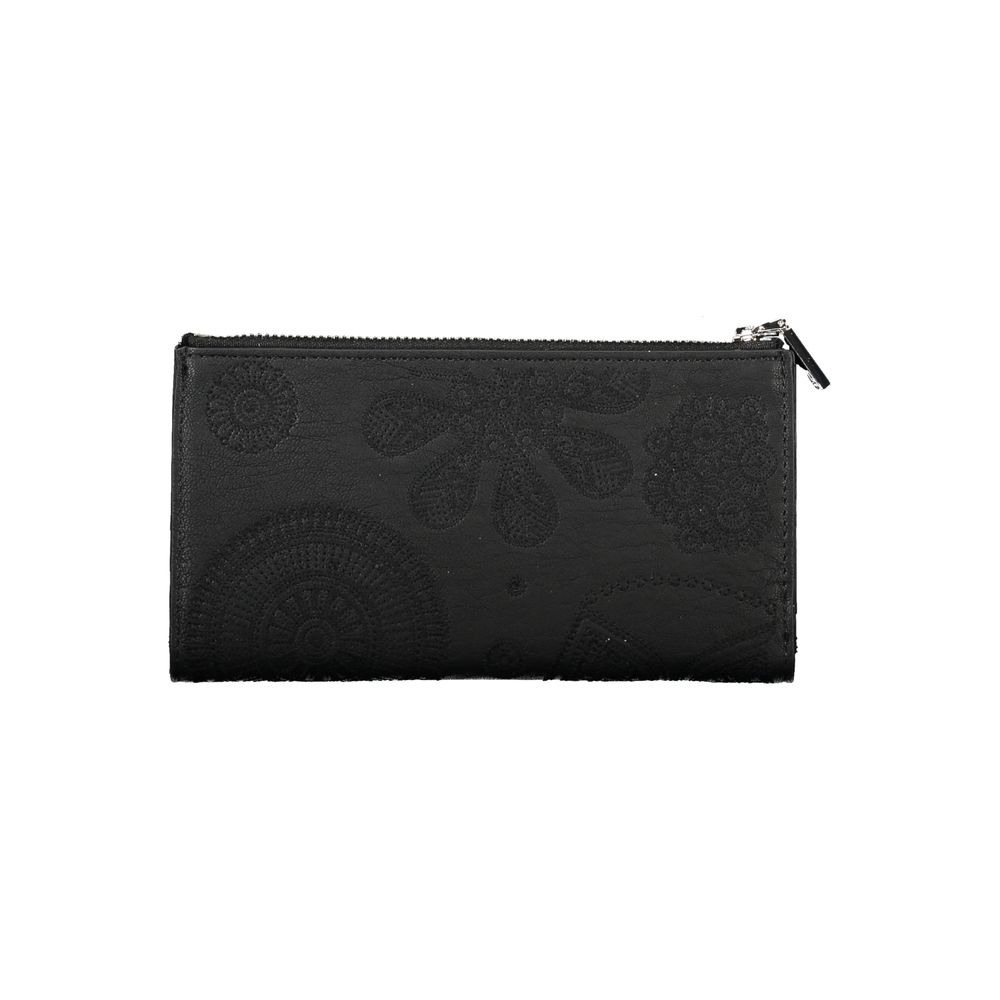 Desigual Chic Black Dual Compartment Wallet