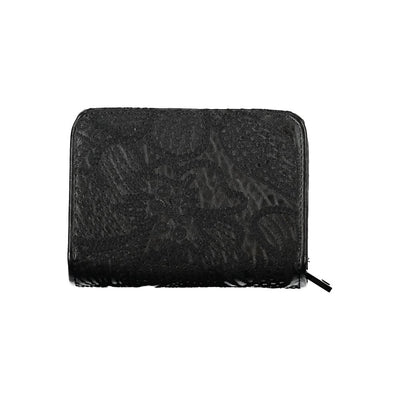 Desigual Elegant Black Wallet with Secure Compartments