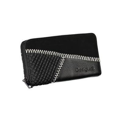 Desigual Elegant Black Polyethylene Wallet with Ample Space