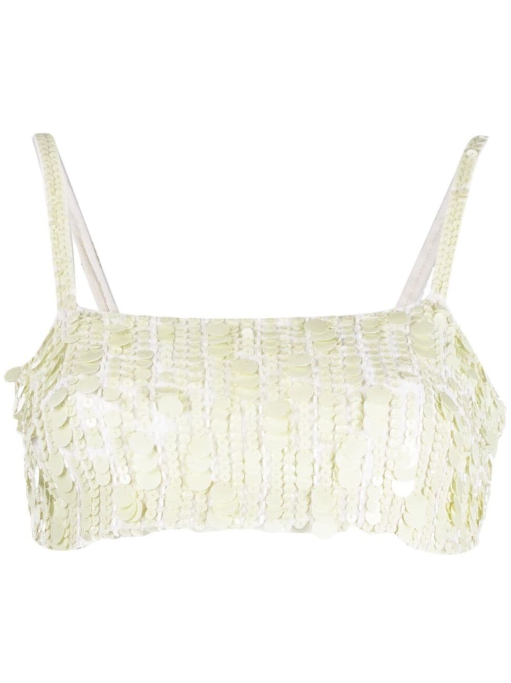 PAROSH sequin-embellished crop top-1