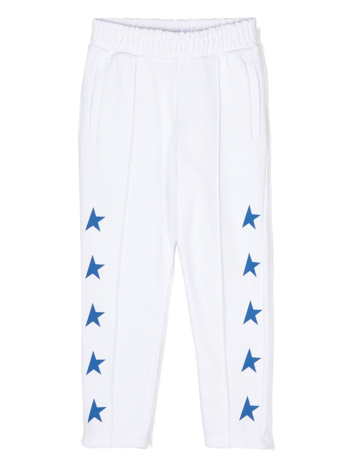 star-print jersey trousers-1