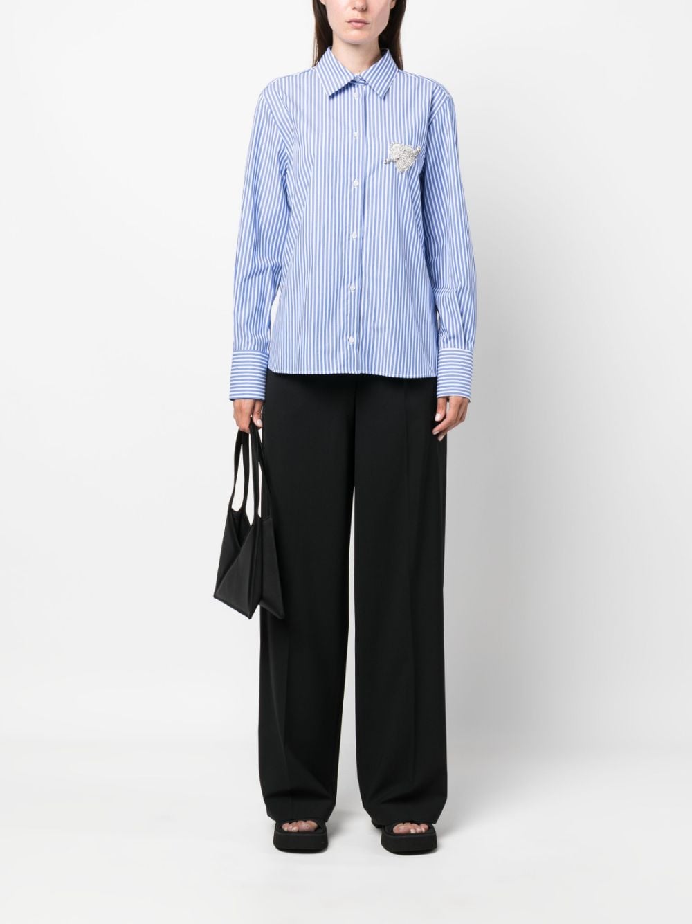 MSGM wide-leg high-waist trousers-5