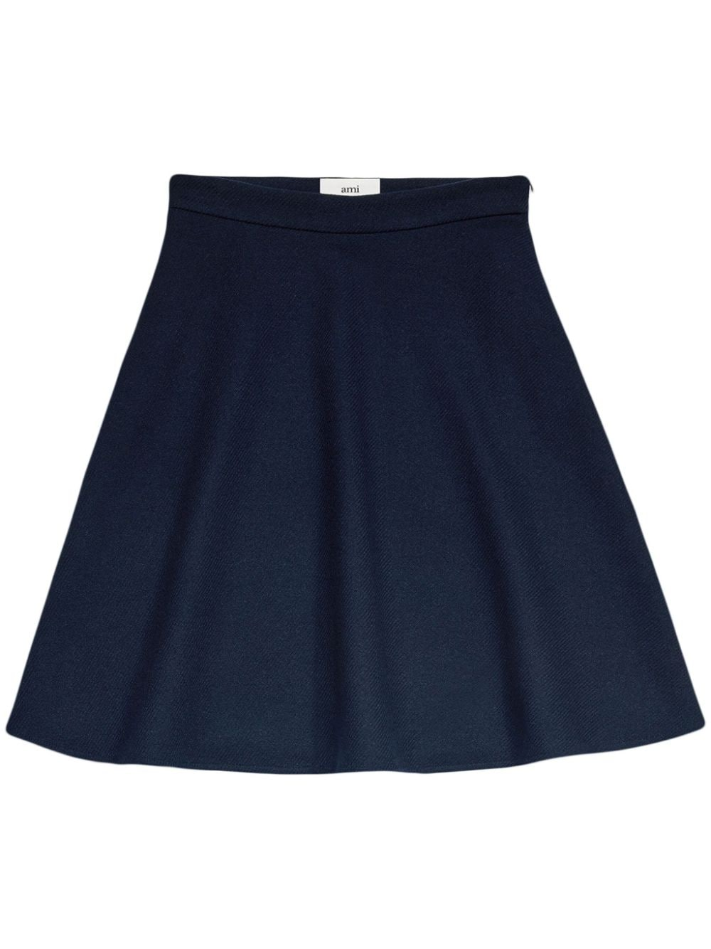 viring-wool blend A-line skirt-1