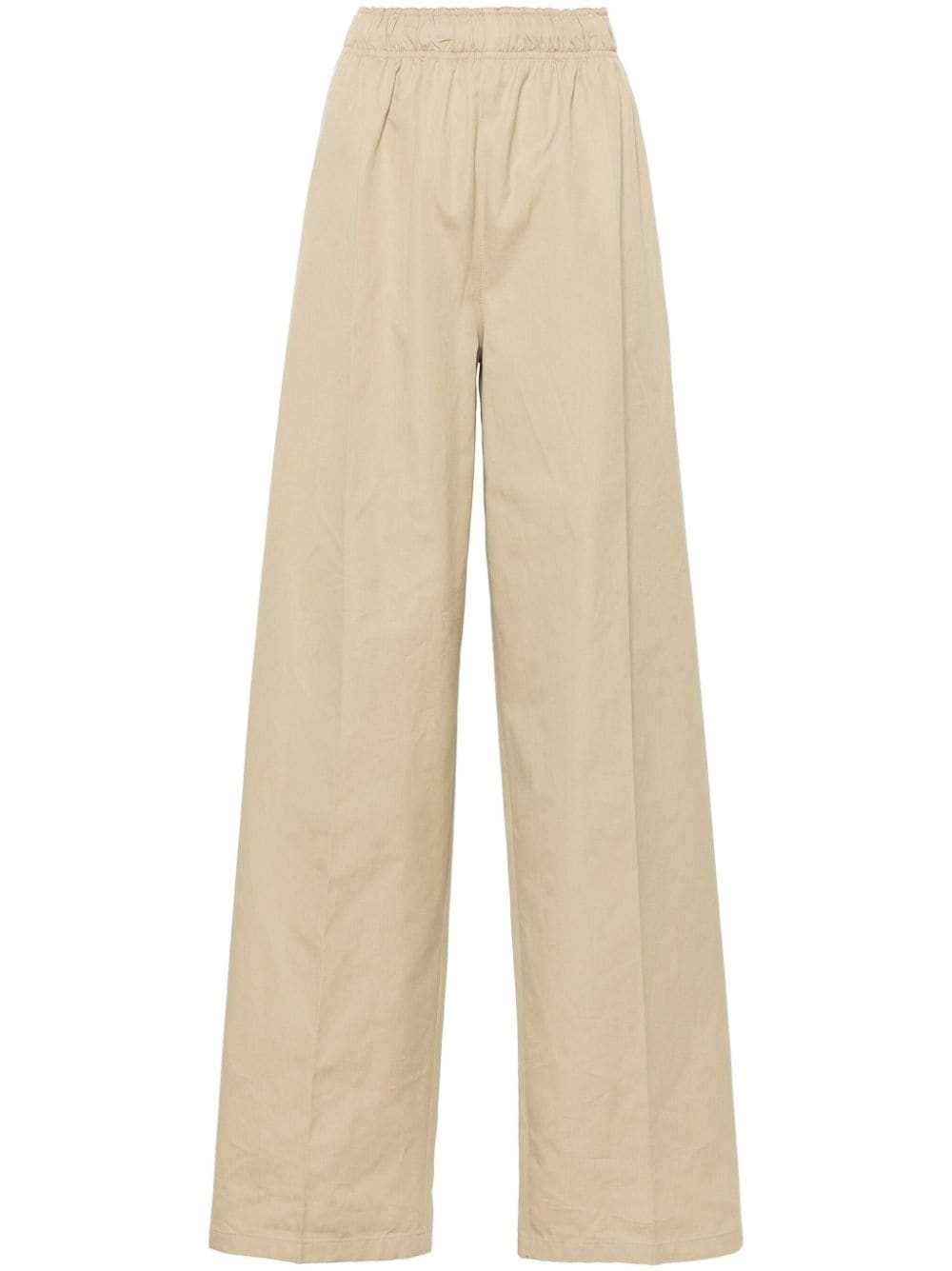 wide-leg cotton trousers-0