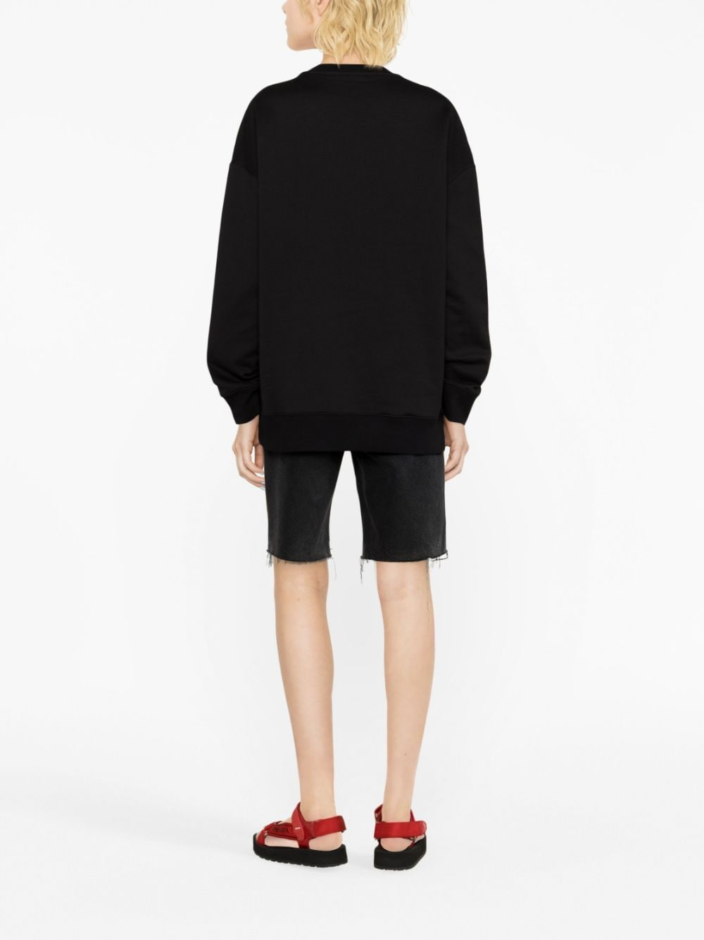 STELLA McCARTNEY rhinestone-embellished logo sweatshirt-4