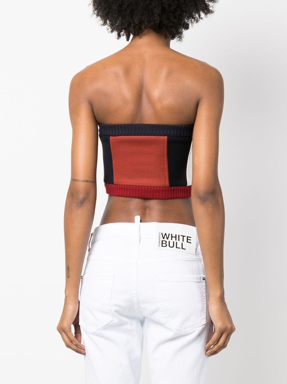DSQUARED2 colour-block corset top-2