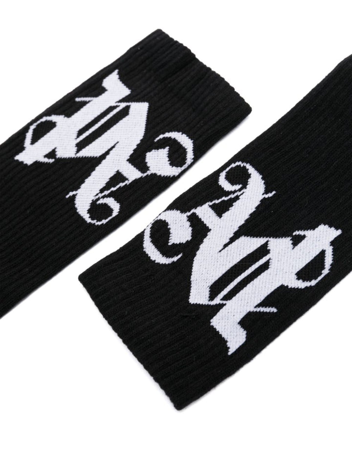 monogram-jacquard socks-3