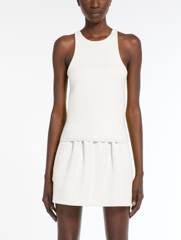 Alfeo halter top in vanisé wool-4