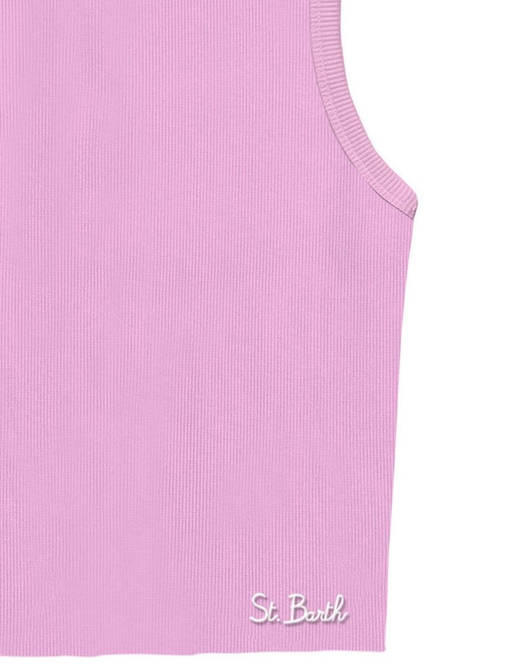 SINGLE SHOULDER RIB TOP-2