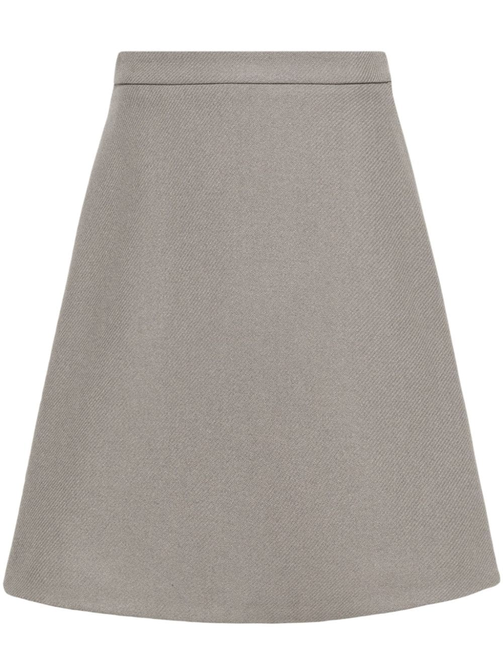 viring-wool blend A-line skirt-0