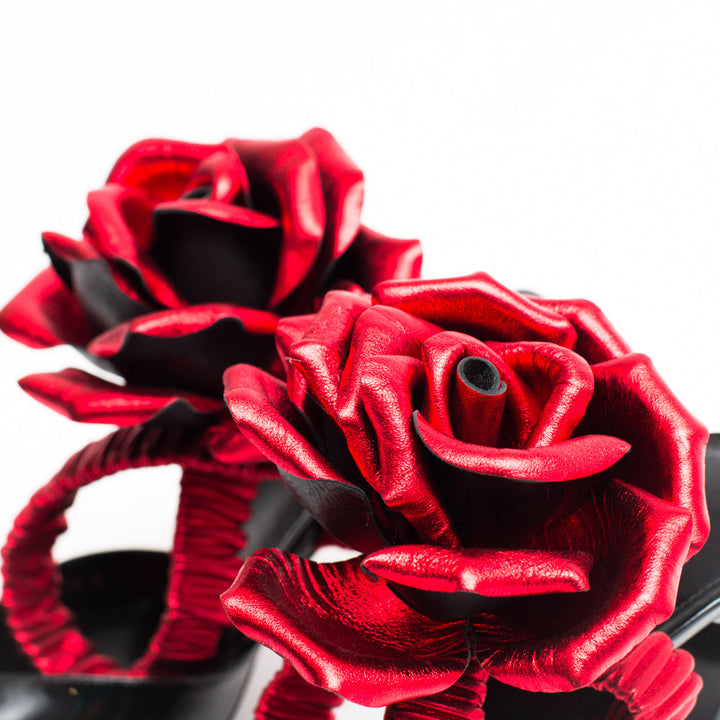 SAINT LAURENT pointed flower pumps-2