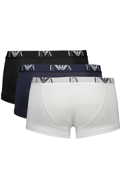 Emporio Armani Blue Cotton Underwear