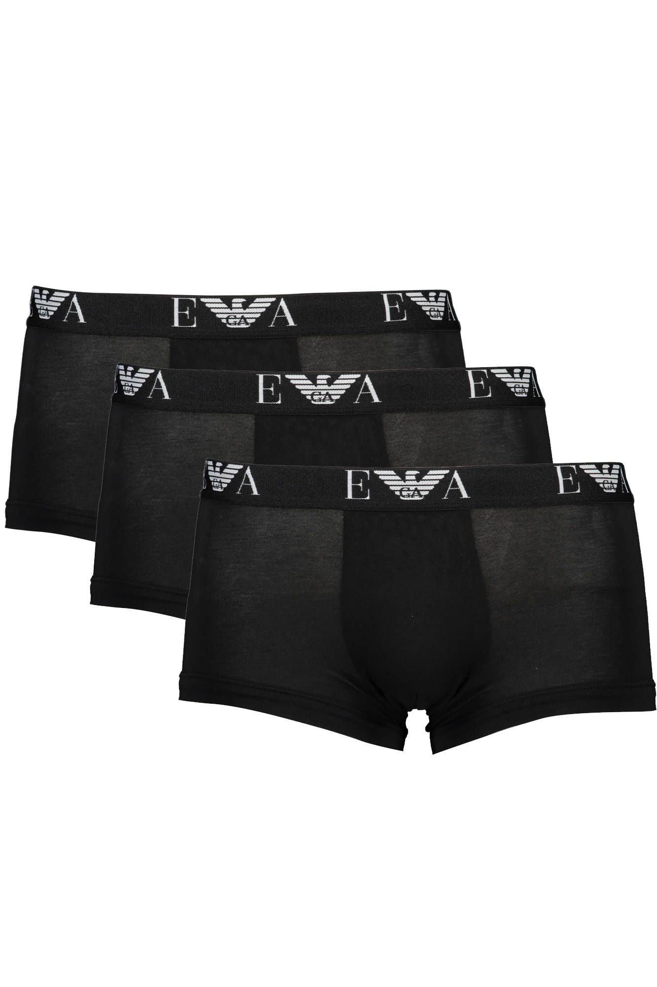 Emporio Armani Black Cotton Underwear