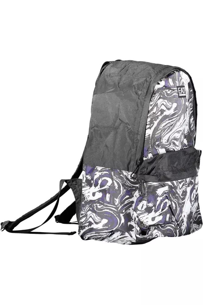 Emporio Armani Black Polyamide Backpack