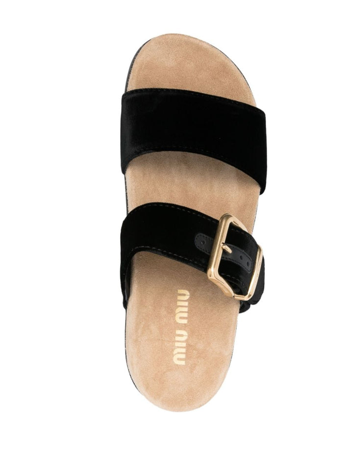 suede buckle sandals-3