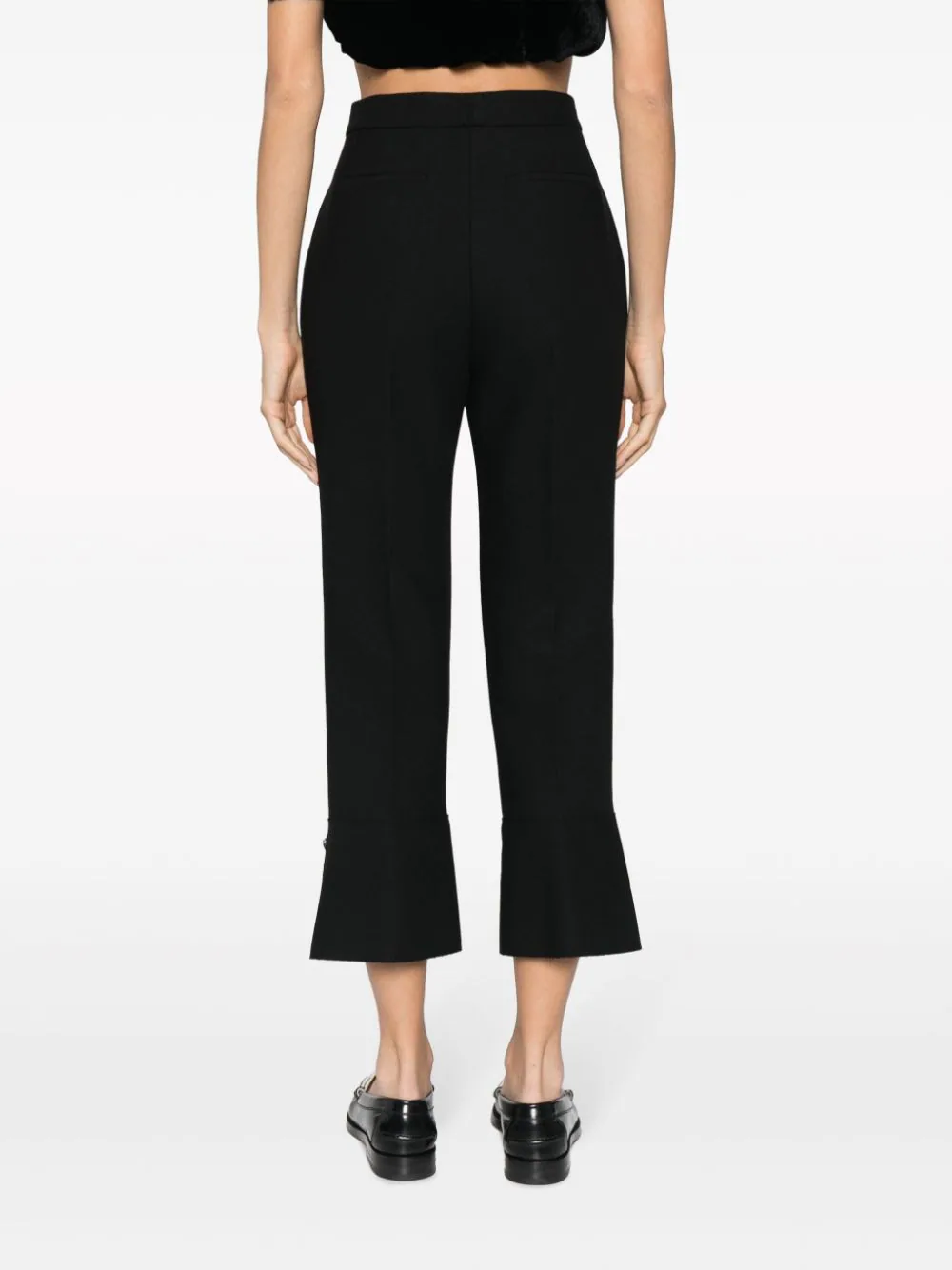 pressed-crease high-waisted trousers-5