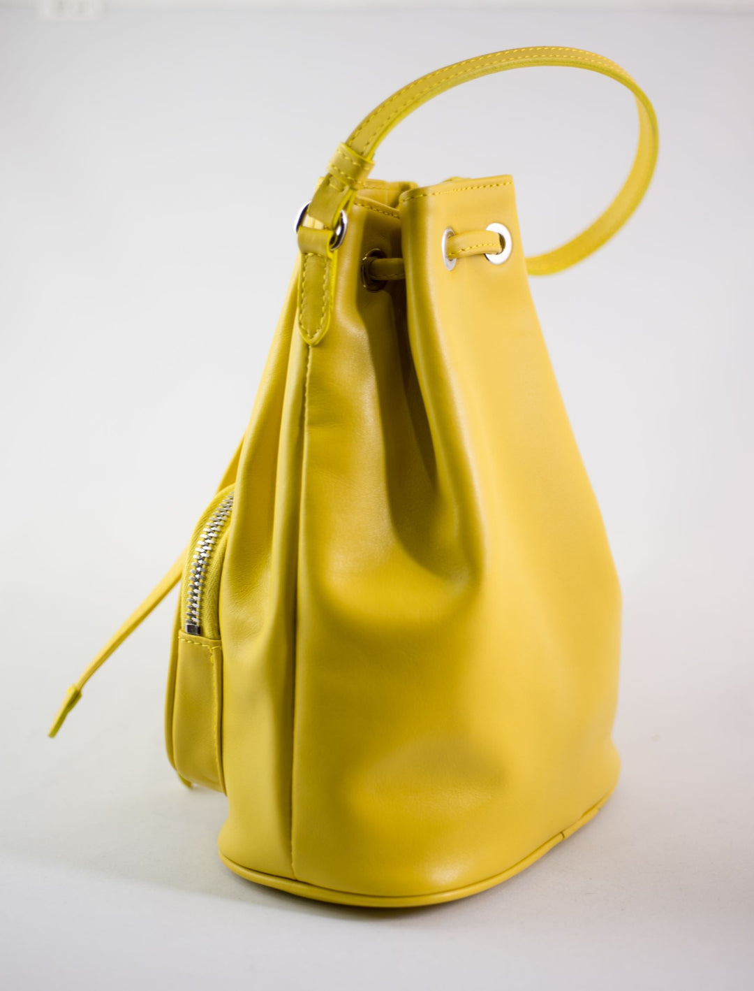 LA ROSE leather satchel bag black-33