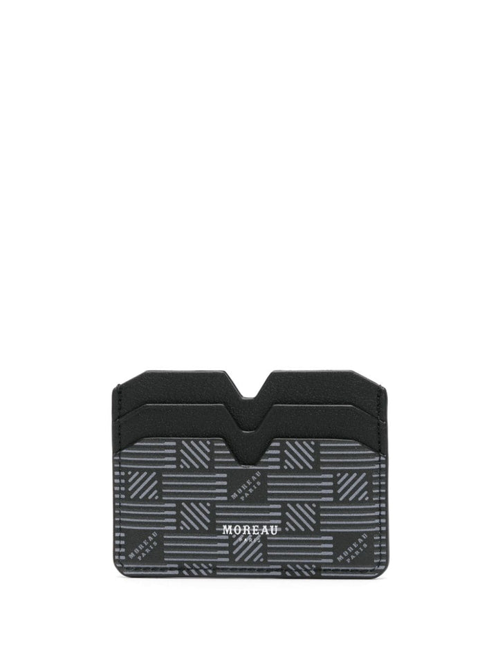 logo-stamp leather card holder-0