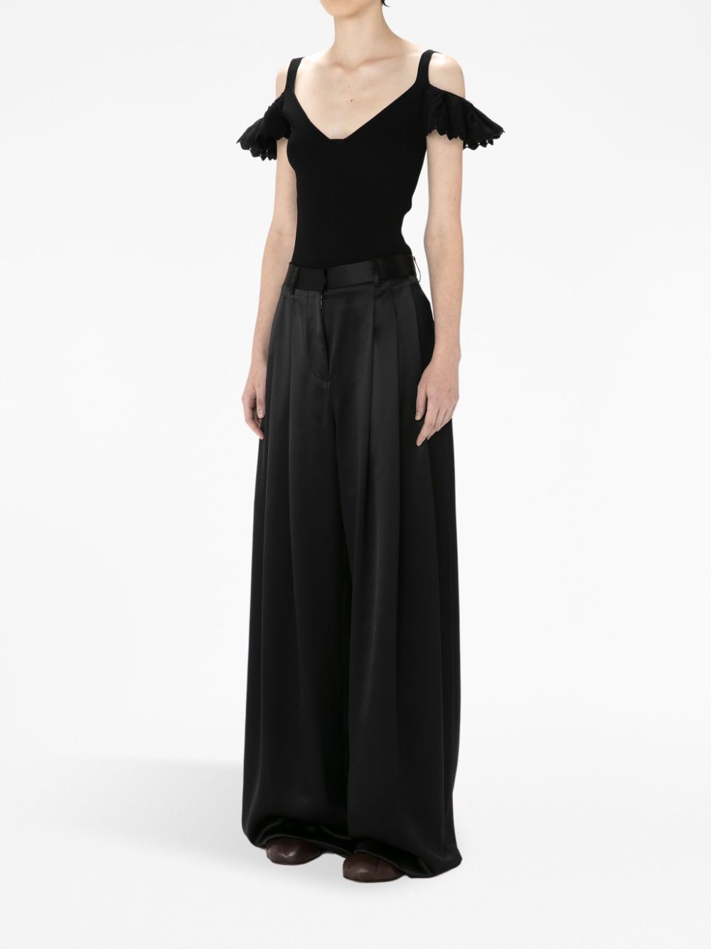 JWAnderson high-rise wide-leg trousers-1
