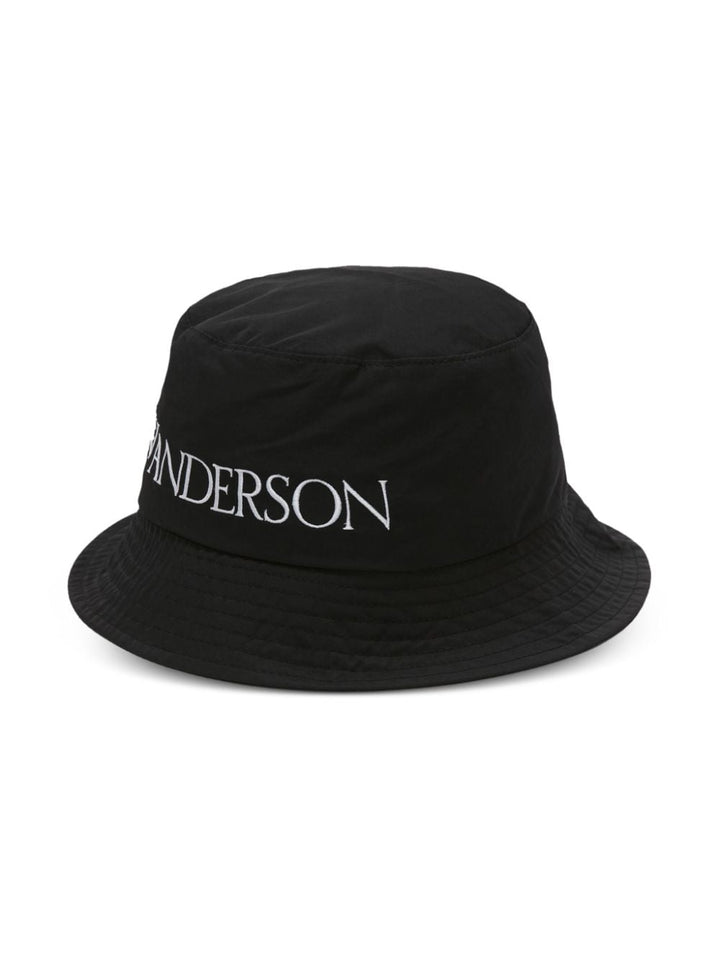 logo-embroidered tonal-stitching bucket hat-5