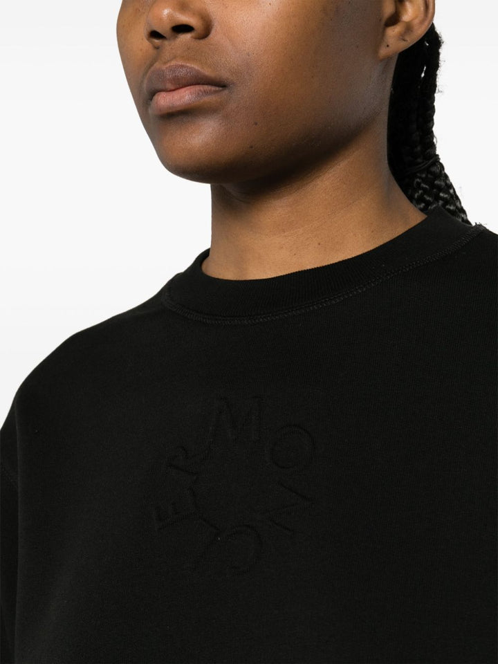 embossed-logo cotton sweatshirt-4