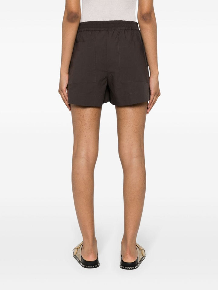 elasticated-waist cotton shorts-9