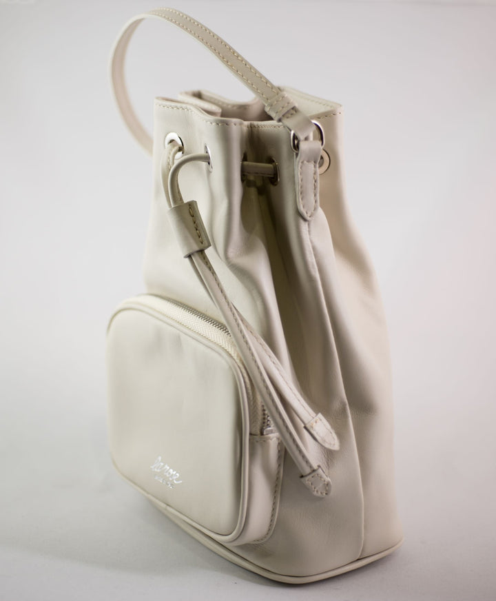 LA ROSE leather satchel bag black-27