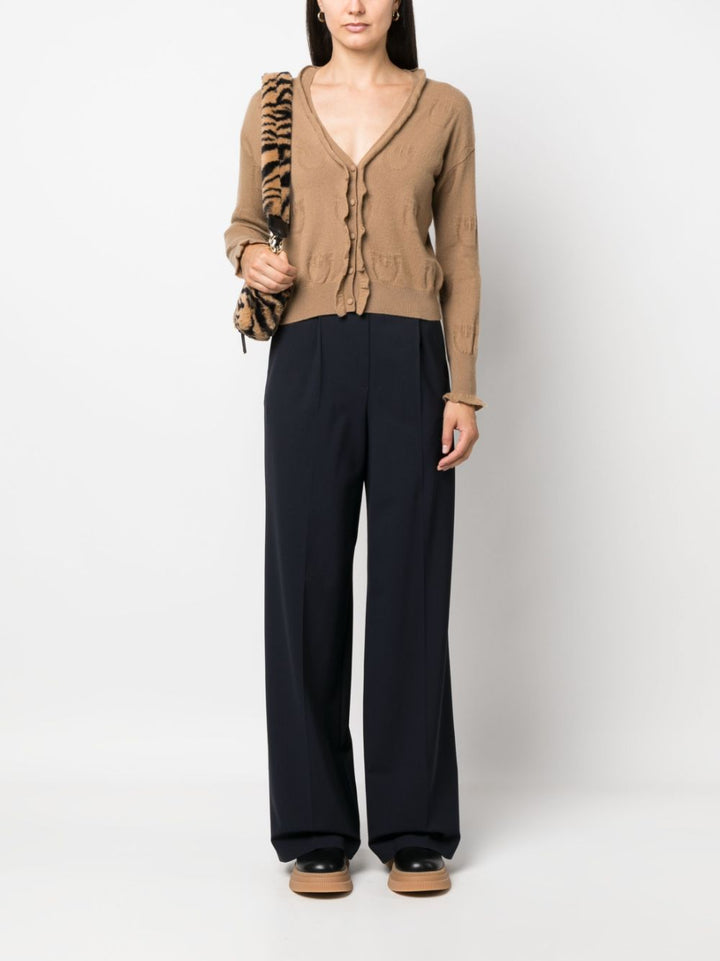 MSGM wide-leg high-waist trousers-3