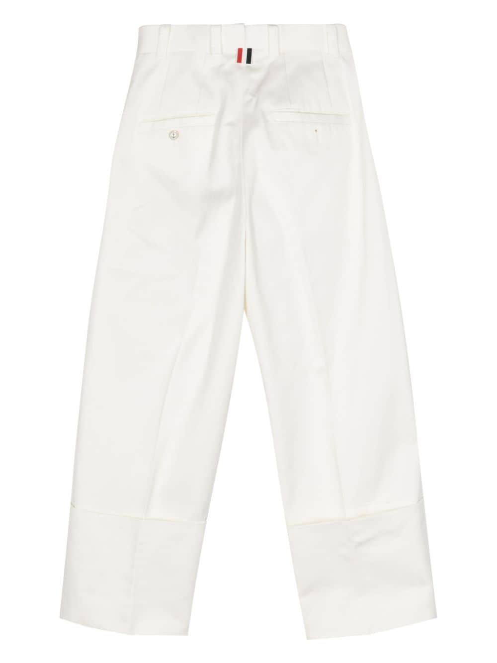 pressed-crease tapered trousers-1