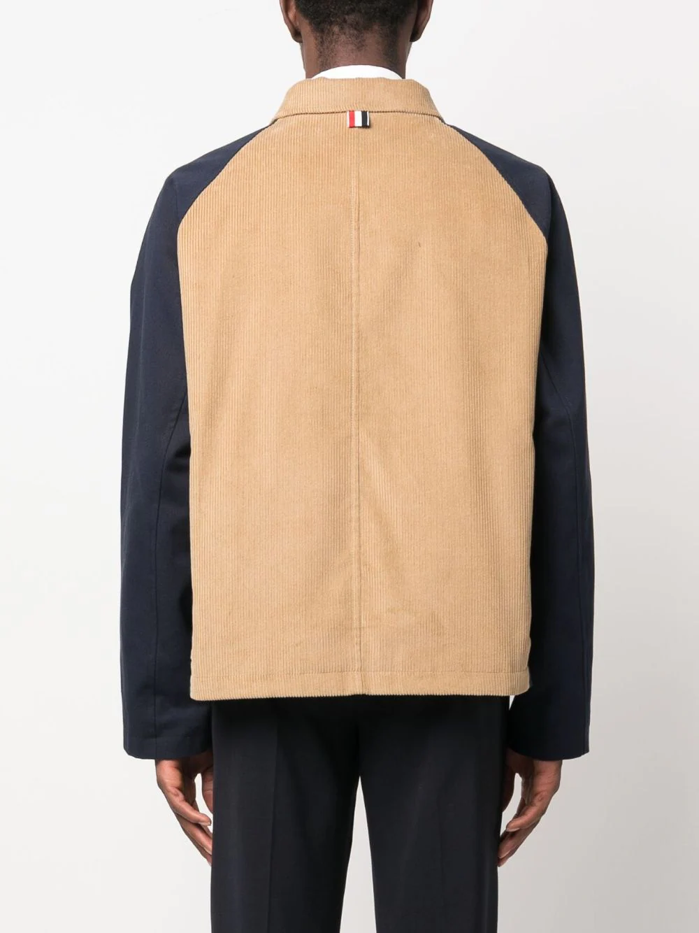 THOM BROWNE corduroy panelled shirt jacket-3