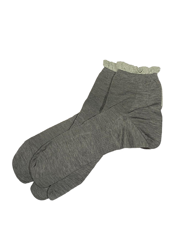 lurex and cotton tabi socks-1