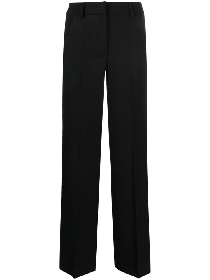 tripped-detail trousers-0