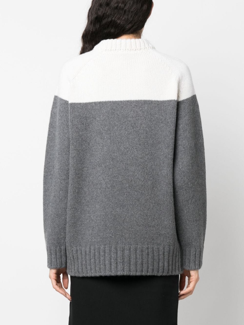 PATOU merino-blend colour-block jumper-5