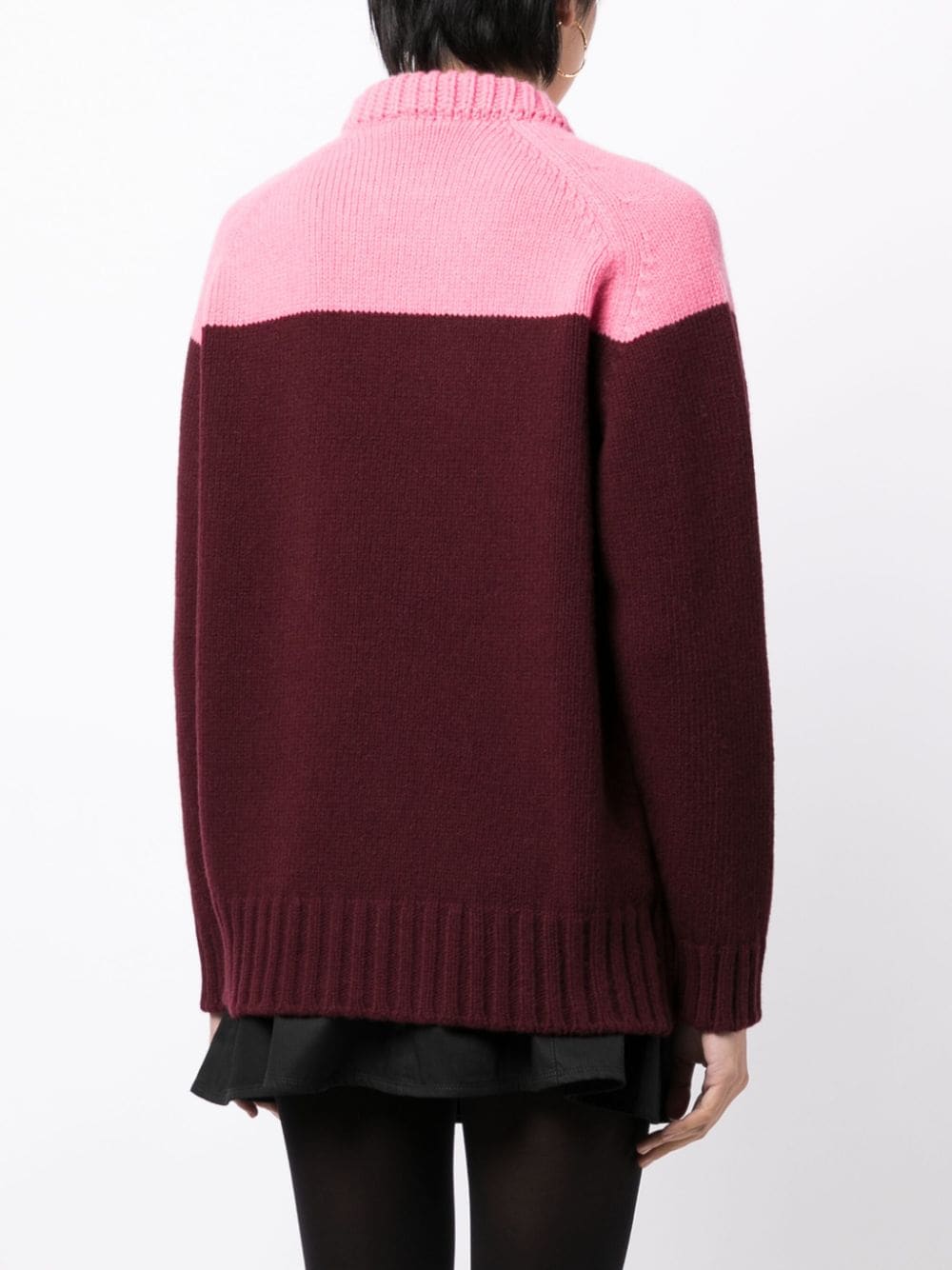 PATOU merino-blend colour-block jumper-6