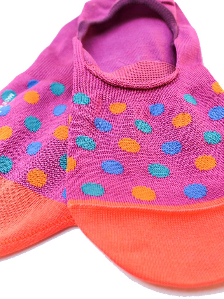 PAUL SMITH dot-print no-show socks pink-2