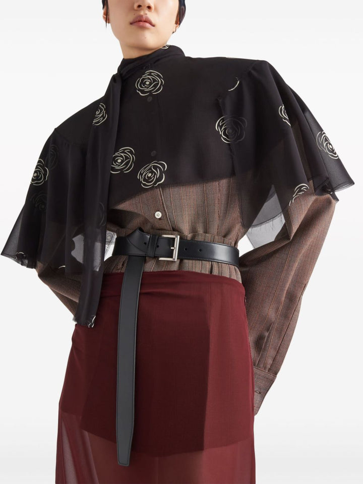 buckled leather belt-1