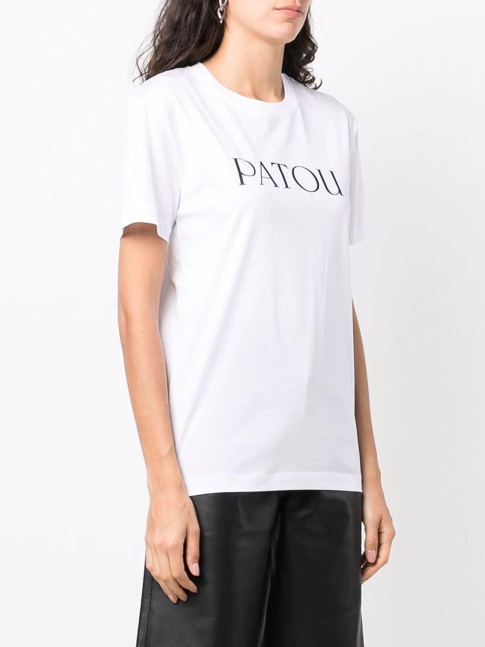 PATOU logo-print organic cotton T-shirt-14