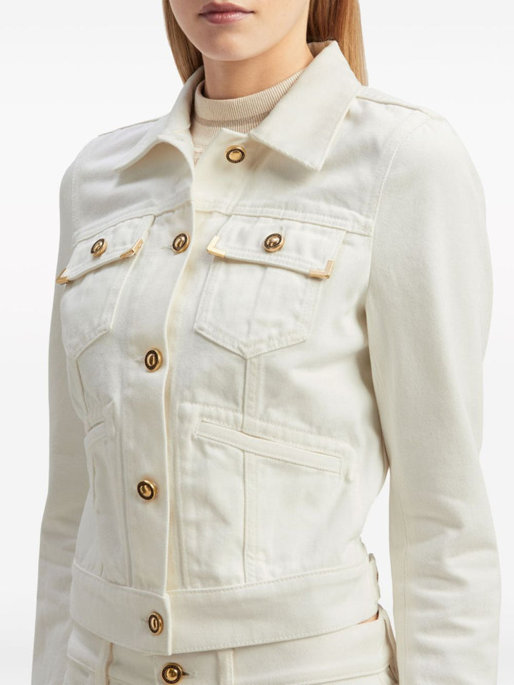 spread-collar cotton denim jacket-5