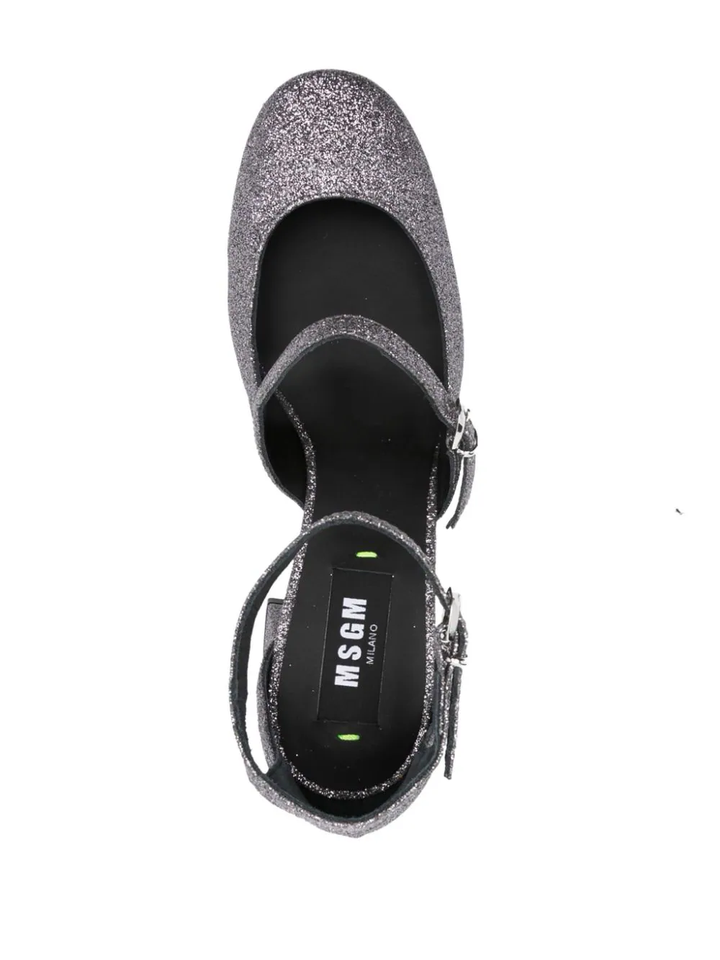 logo-charm 90mm glitter pumps-3